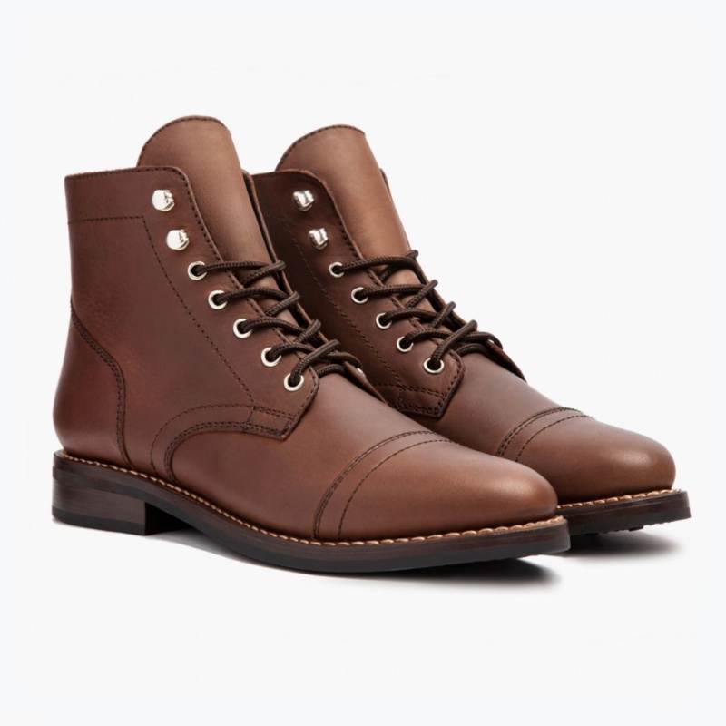 Thursday Boots Captain Schnürstiefel Damen Braun | Österreich-40912XBJI