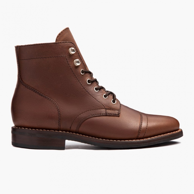 Thursday Boots Captain Schnürstiefel Damen Braun | Österreich-40912XBJI