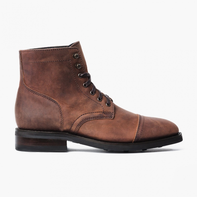 Thursday Boots Captain Schnürstiefel Herren Braun | Österreich-82741QRME