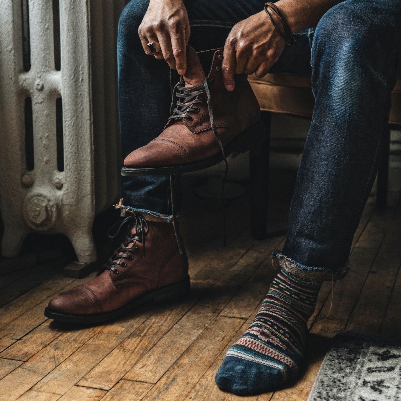 Thursday Boots Captain Schnürstiefel Herren Braun | Österreich-82741QRME