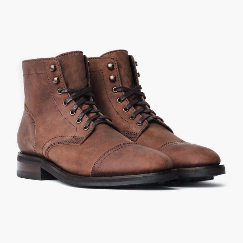 Thursday Boots Captain Schnürstiefel Herren Braun | Österreich-82741QRME
