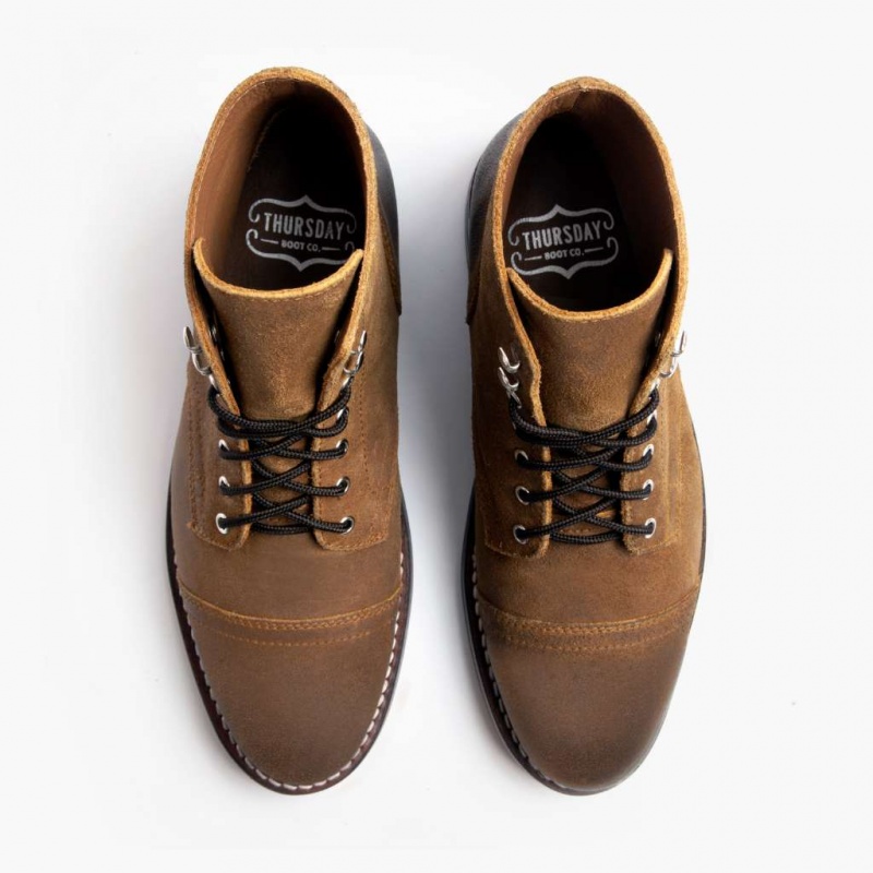 Thursday Boots Captain Schnürstiefel Herren Braun | Österreich-37916AWEN