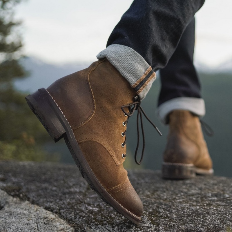 Thursday Boots Captain Schnürstiefel Herren Braun | Österreich-37916AWEN