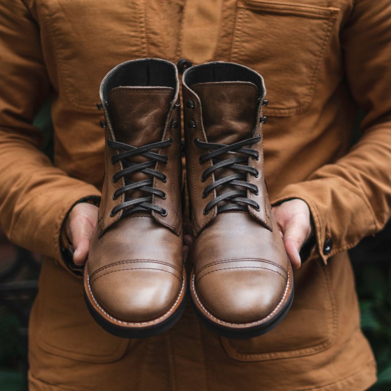 Thursday Boots Captain Schnürstiefel Herren Braun | Österreich-32541JDNS