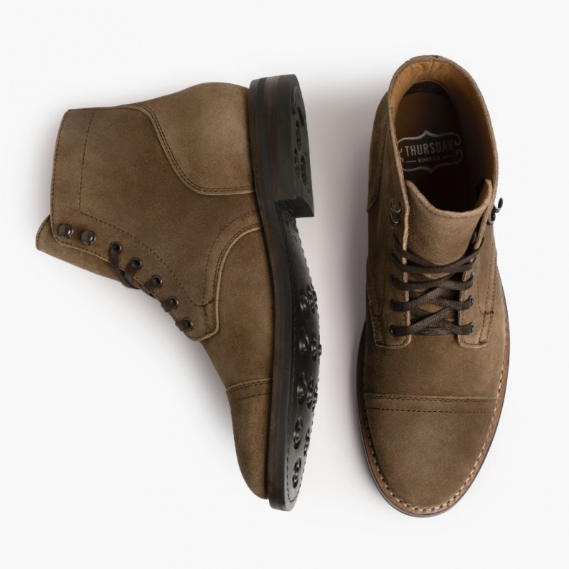 Thursday Boots Captain Schnürstiefel Herren Braun | Österreich-47021FHAC