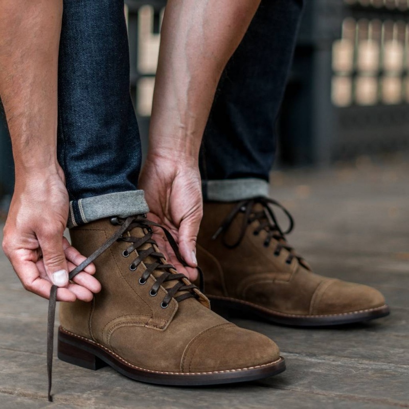 Thursday Boots Captain Schnürstiefel Herren Braun | Österreich-47021FHAC