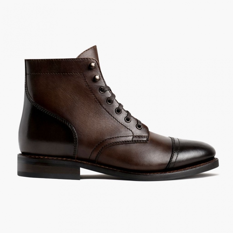 Thursday Boots Captain Schnürstiefel Herren Braun | Österreich-08237HKRY