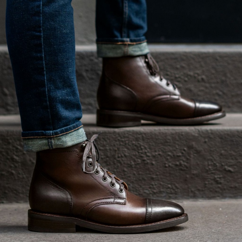 Thursday Boots Captain Schnürstiefel Herren Braun | Österreich-08237HKRY