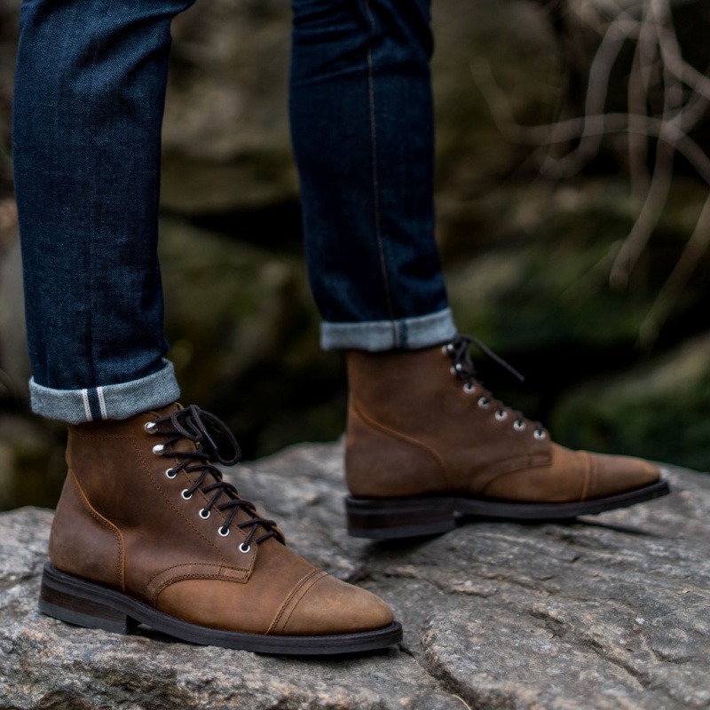 Thursday Boots Captain Schnürstiefel Herren Braun | Österreich-30284JAKW