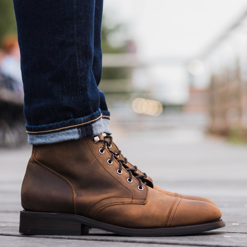 Thursday Boots Captain Schnürstiefel Herren Braun | Österreich-30284JAKW
