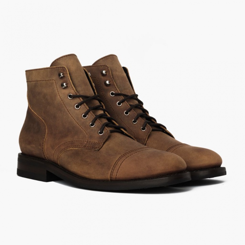 Thursday Boots Captain Schnürstiefel Herren Braun | Österreich-30284JAKW