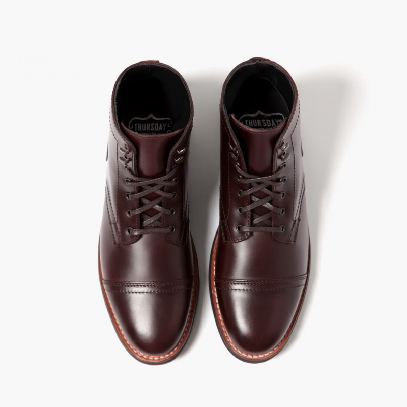 Thursday Boots Captain Schnürstiefel Herren Braun | Österreich-35079QRJG