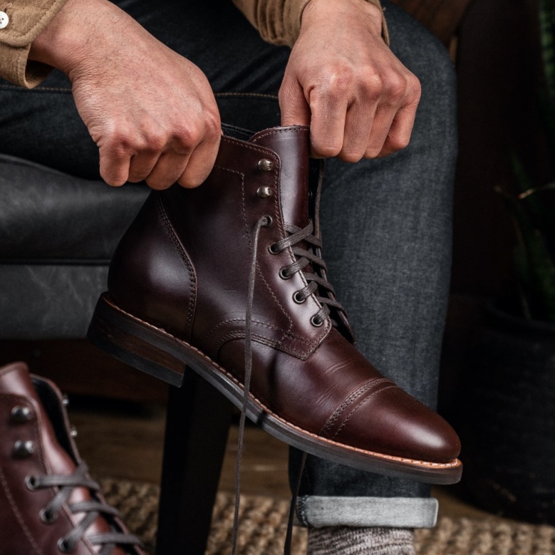 Thursday Boots Captain Schnürstiefel Herren Braun | Österreich-35079QRJG