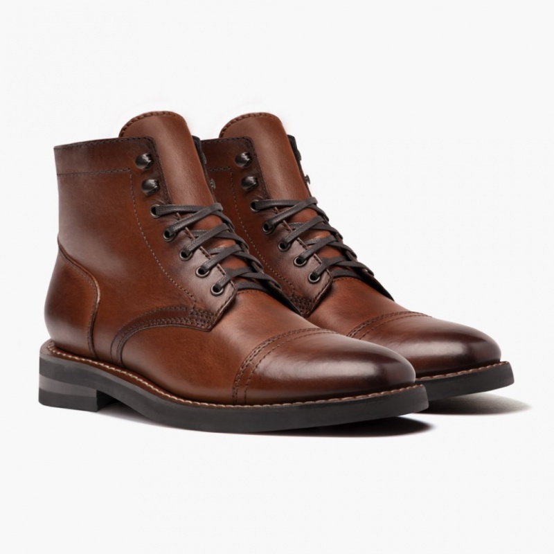 Thursday Boots Captain Schnürstiefel Herren Braun | Österreich-41532KRSU