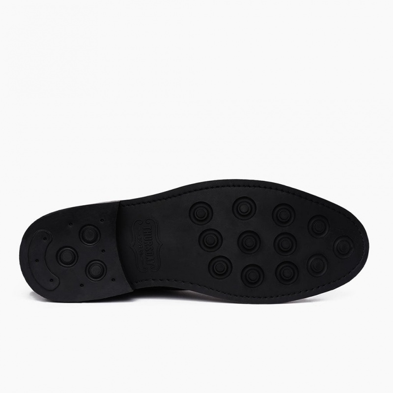 Thursday Boots Captain Schnürstiefel Herren Schwarz | Österreich-91384CFHA