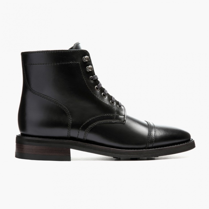 Thursday Boots Captain Schnürstiefel Herren Schwarz | Österreich-85923OQKG