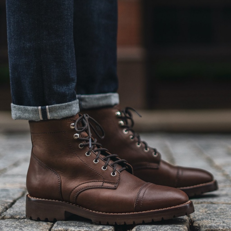 Thursday Boots Captain StormKing® Schnürstiefel Herren Braun | Österreich-03126GSVM