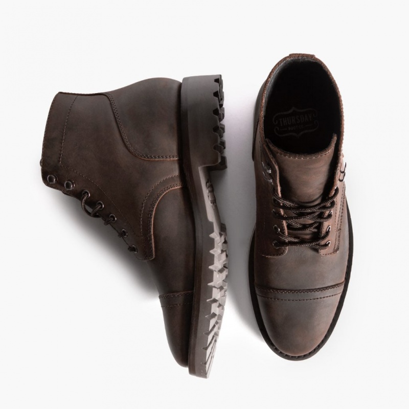 Thursday Boots Captain StormKing® Schnürstiefel Herren Braun | Österreich-45293GABU