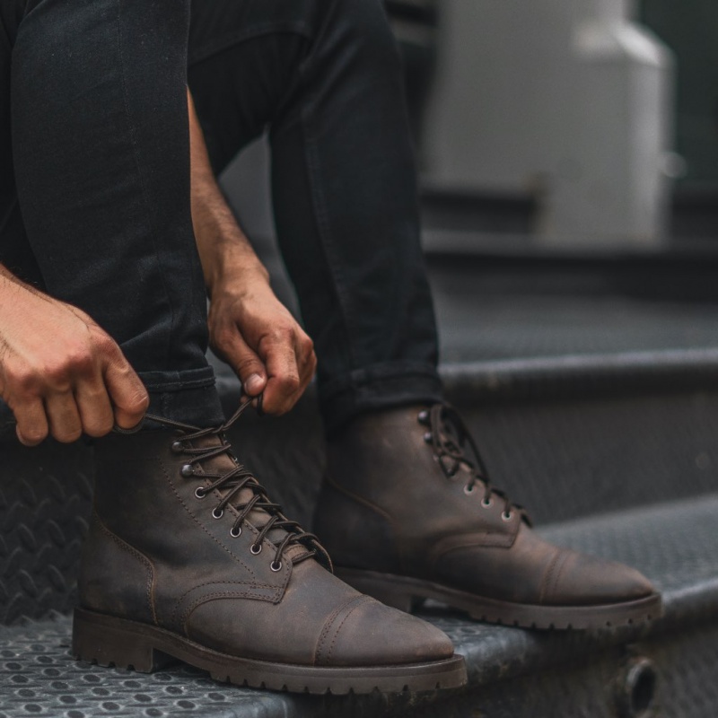 Thursday Boots Captain StormKing® Schnürstiefel Herren Braun | Österreich-45293GABU