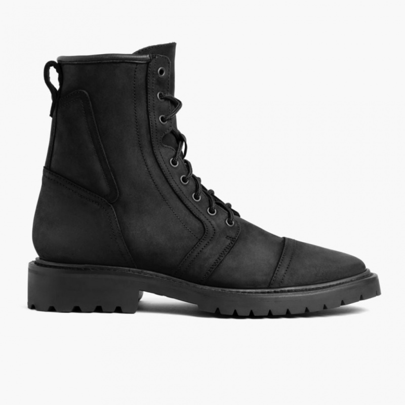 Thursday Boots Casa Moto Zip Schnürstiefel Herren Schwarz | Österreich-04379EKMZ