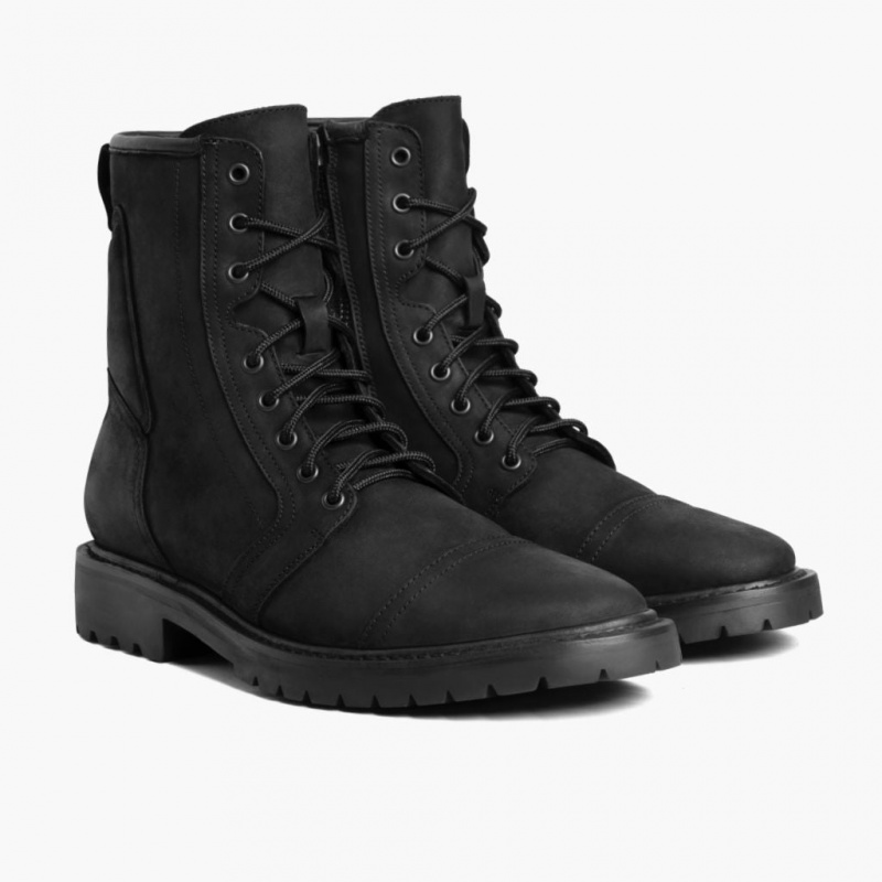 Thursday Boots Casa Moto Zip Schnürstiefel Herren Schwarz | Österreich-04379EKMZ
