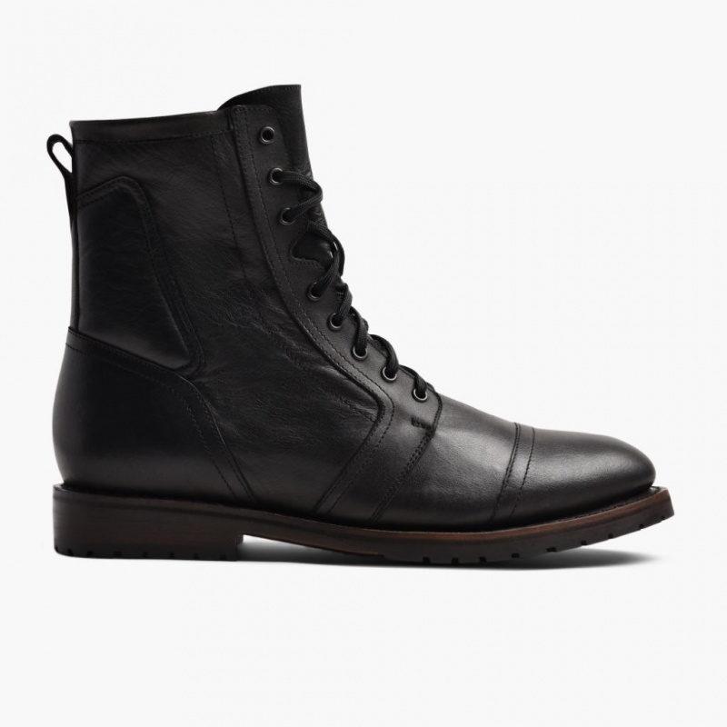 Thursday Boots Casa Moto Zip Schnürstiefel Herren Schwarz | Österreich-50243YAGH