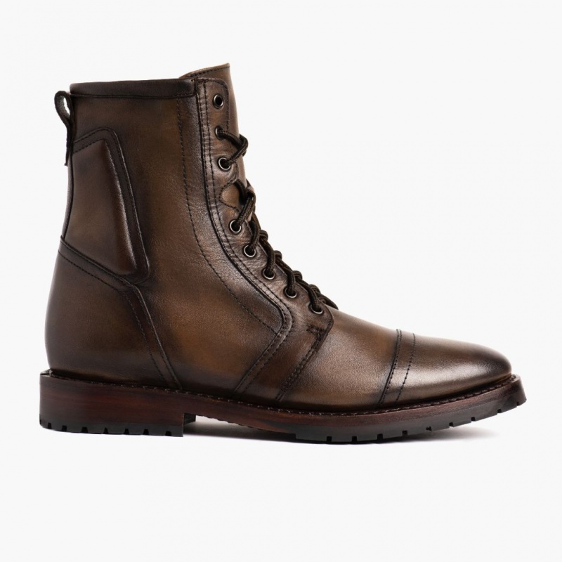 Thursday Boots Casa Moto Zip Schnürstiefel Herren Dunkelbraun | Österreich-91602SFIL