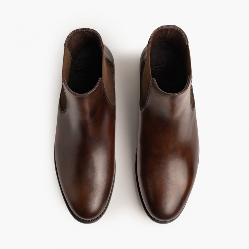 Thursday Boots Cavalier Chelsea Stiefel Herren Dunkelbraun | Österreich-91786ZKJQ
