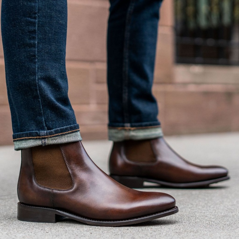 Thursday Boots Cavalier Chelsea Stiefel Herren Dunkelbraun | Österreich-91786ZKJQ
