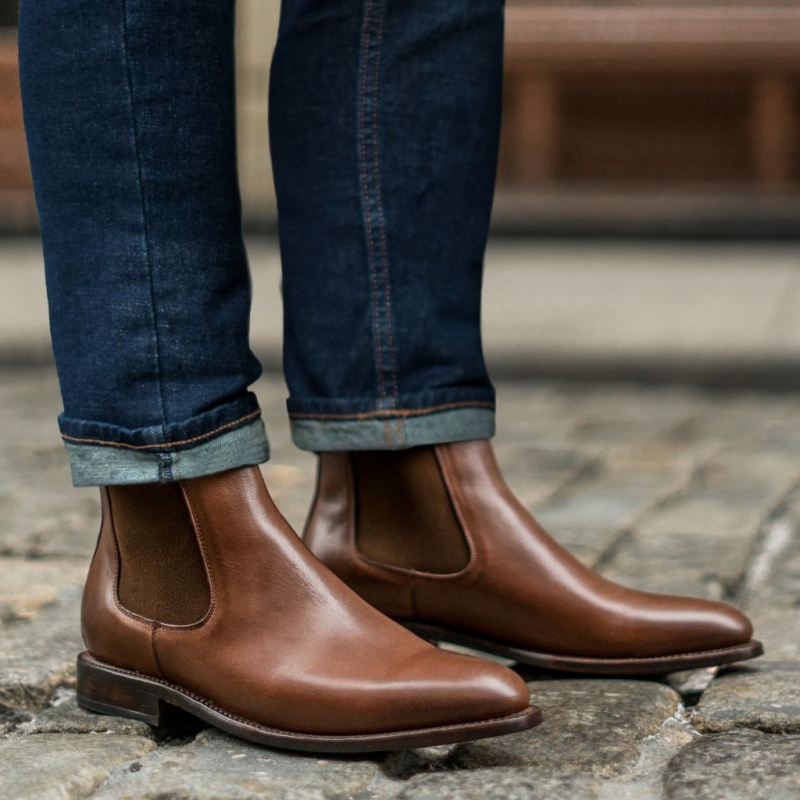 Thursday Boots Cavalier Chelsea Stiefel Herren Braun | Österreich-89375JCTZ