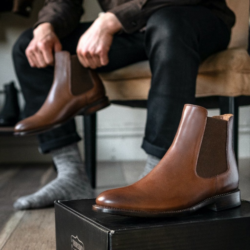 Thursday Boots Cavalier Chelsea Stiefel Herren Braun | Österreich-89375JCTZ
