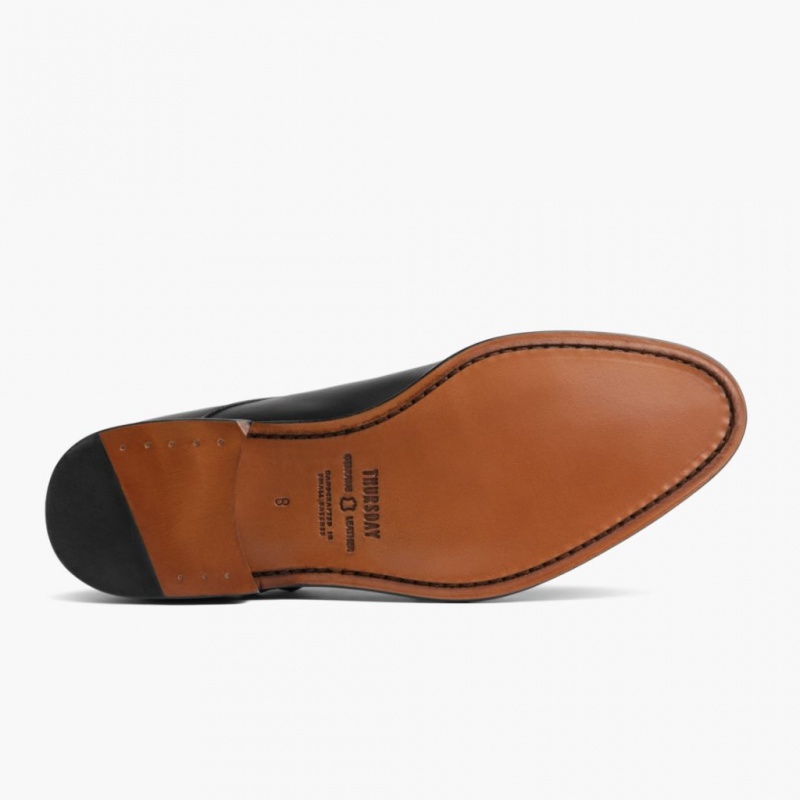 Thursday Boots Chairman Lederschuhe Herren Schwarz | Österreich-32561WAVZ