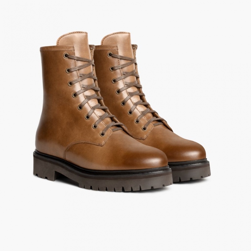 Thursday Boots Combat Schnürstiefel Damen Braun | Österreich-75392OHYX