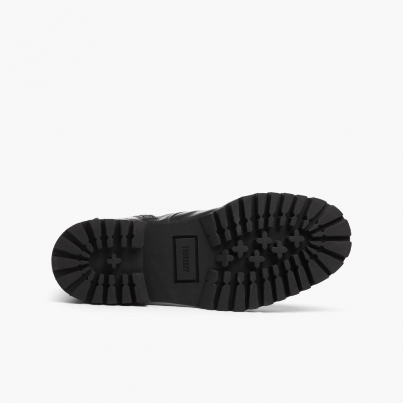 Thursday Boots Combat Schnürstiefel Damen Schwarz | Österreich-63021LXJE