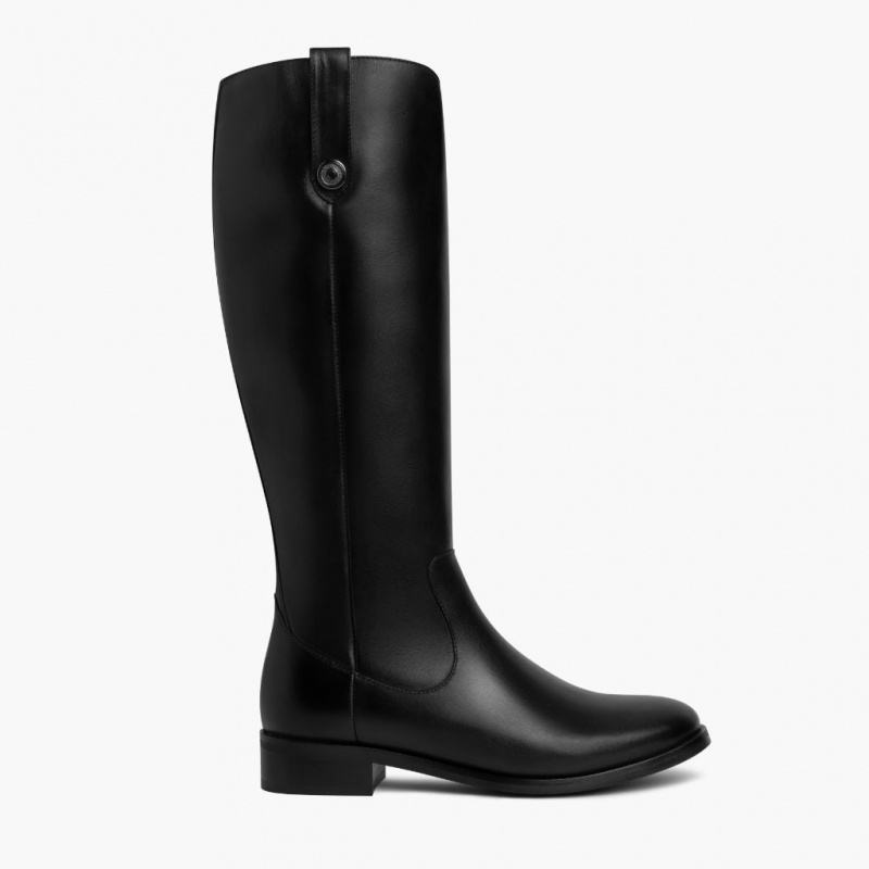 Thursday Boots Crown Zip Reitstiefel Damen Schwarz | Österreich-27958CLUP