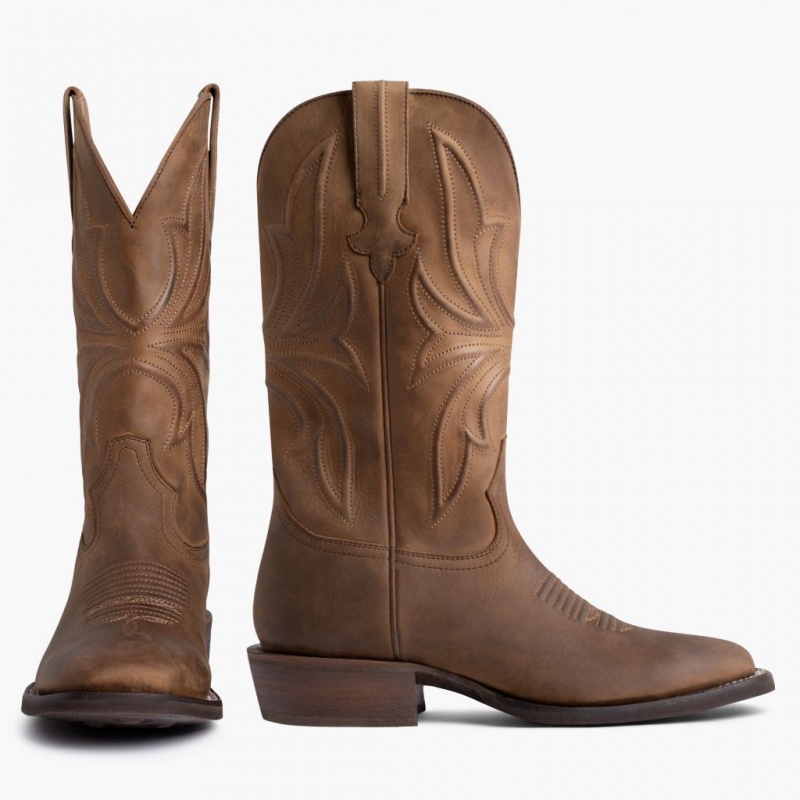 Thursday Boots Desperado Square Kappe Cowboystiefel Herren Braun | Österreich-02915NMIB