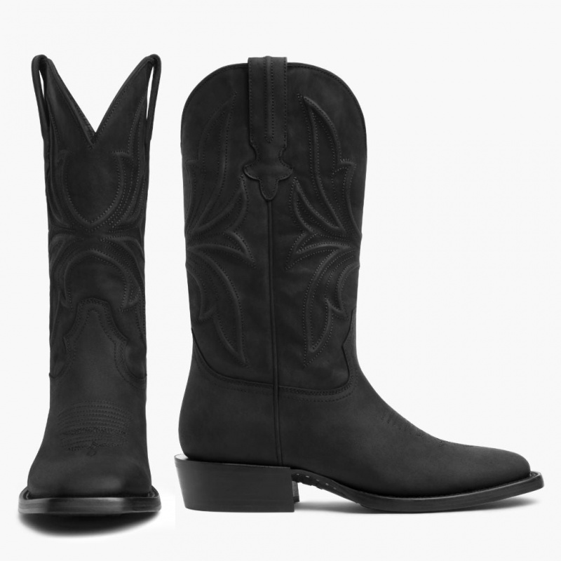 Thursday Boots Desperado Square Kappe Cowboystiefel Herren Schwarz | Österreich-17635XGAC