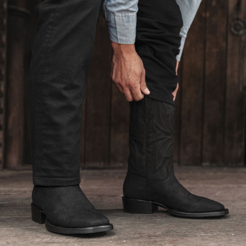 Thursday Boots Desperado Square Kappe Cowboystiefel Herren Schwarz | Österreich-17635XGAC