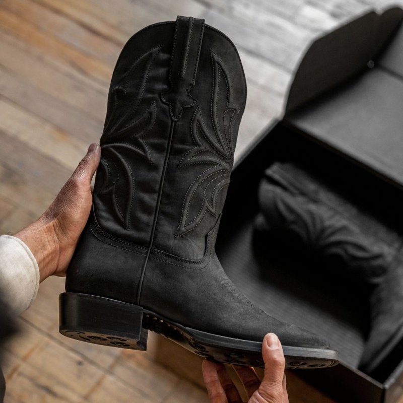 Thursday Boots Desperado Square Kappe Cowboystiefel Herren Schwarz | Österreich-17635XGAC