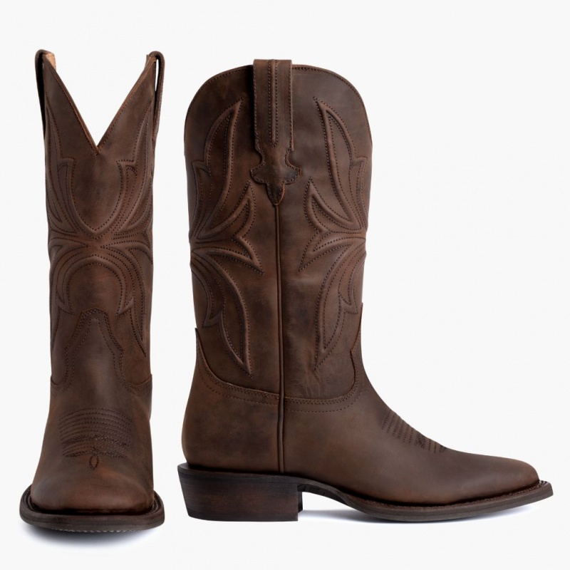 Thursday Boots Desperado Square Kappe Cowboystiefel Herren Braun | Österreich-15240YVOZ