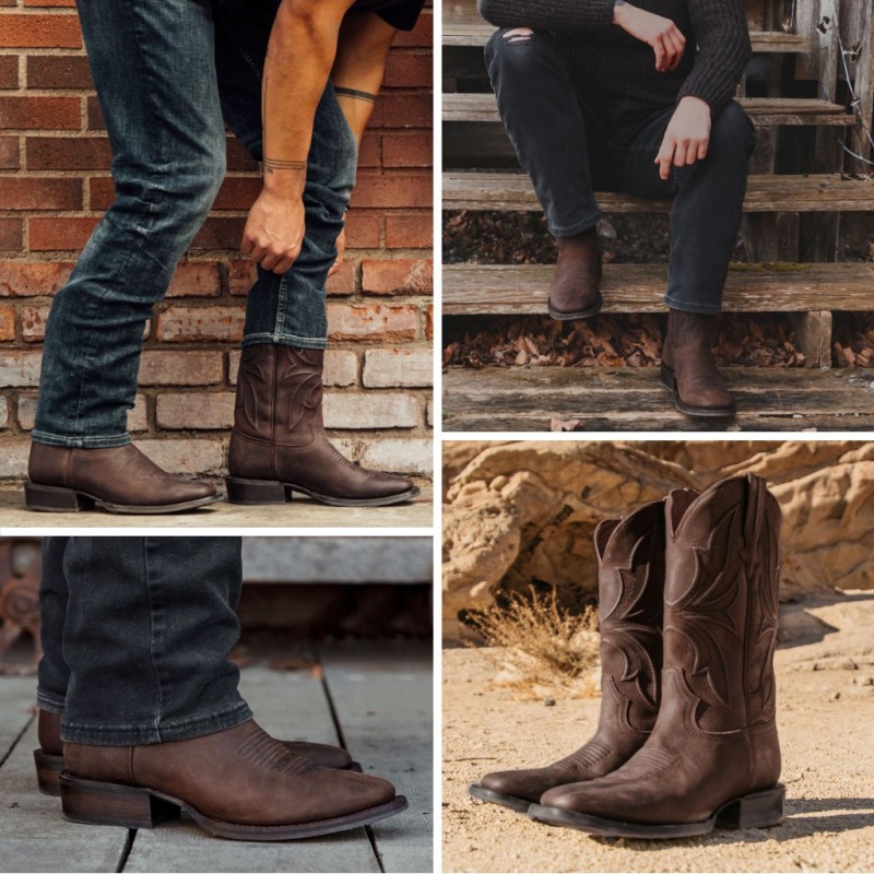 Thursday Boots Desperado Square Kappe Cowboystiefel Herren Braun | Österreich-15240YVOZ