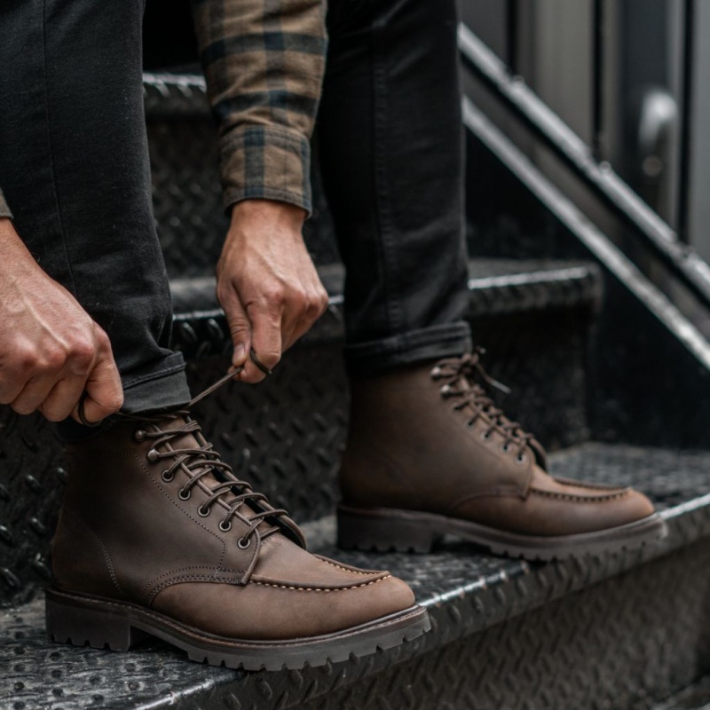 Thursday Boots Diplomat Moc Kappe Schnürstiefel Herren Braun | Österreich-70829TJPK