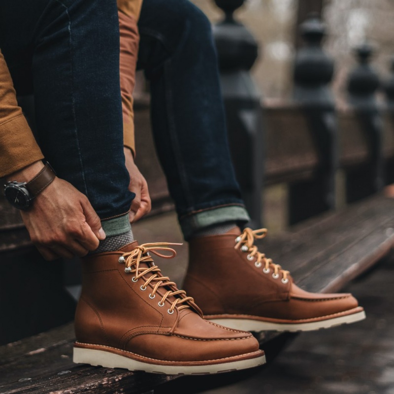 Thursday Boots Diplomat Moc Kappe Schnürstiefel Herren Braun | Österreich-83419HCFE