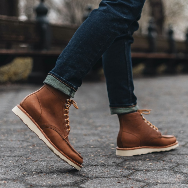 Thursday Boots Diplomat Moc Kappe Schnürstiefel Herren Braun | Österreich-83419HCFE