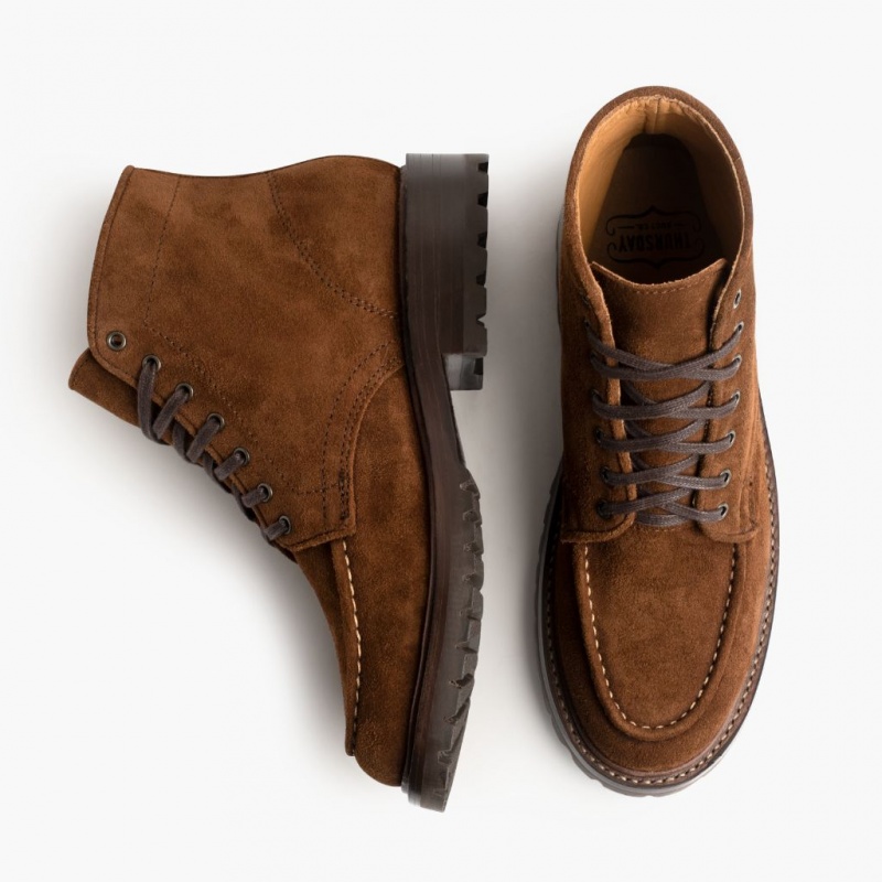 Thursday Boots Diplomat Moc Kappe Schnürstiefel Herren Braun | Österreich-71062MOXA