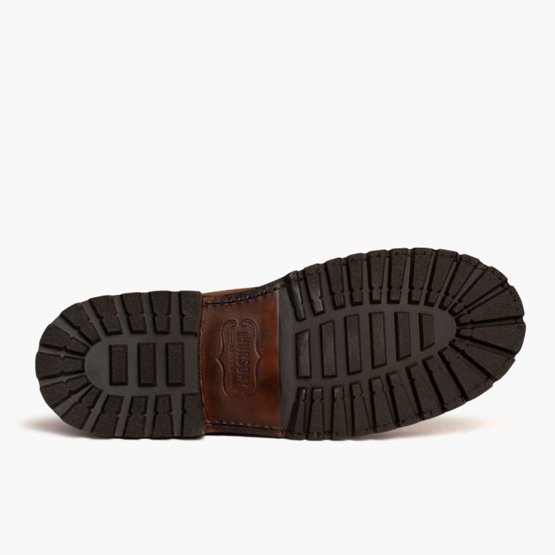 Thursday Boots Diplomat Moc Kappe Schnürstiefel Herren Braun | Österreich-71062MOXA