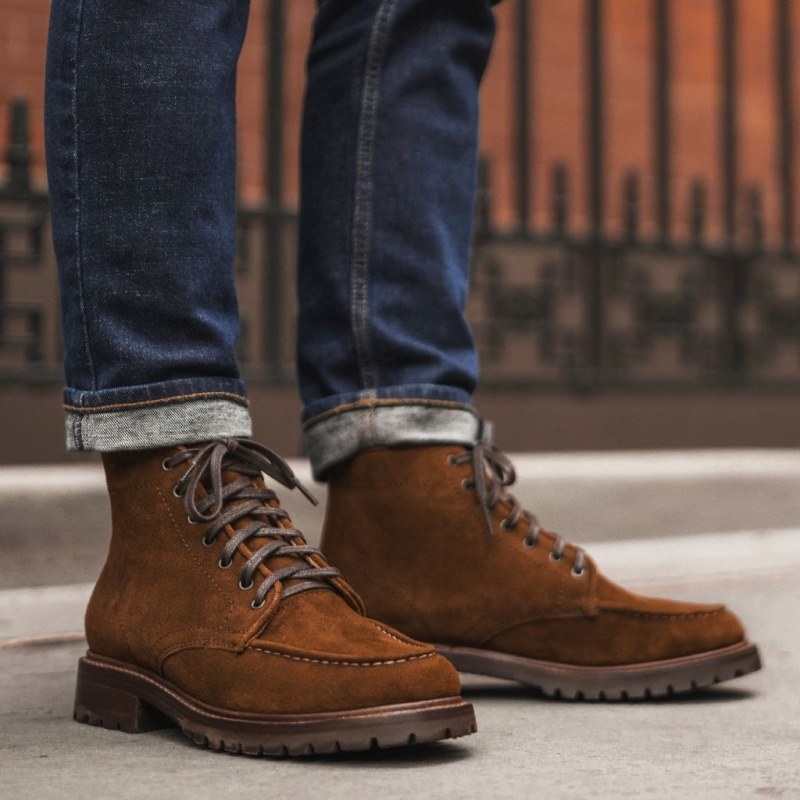 Thursday Boots Diplomat Moc Kappe Schnürstiefel Herren Braun | Österreich-71062MOXA