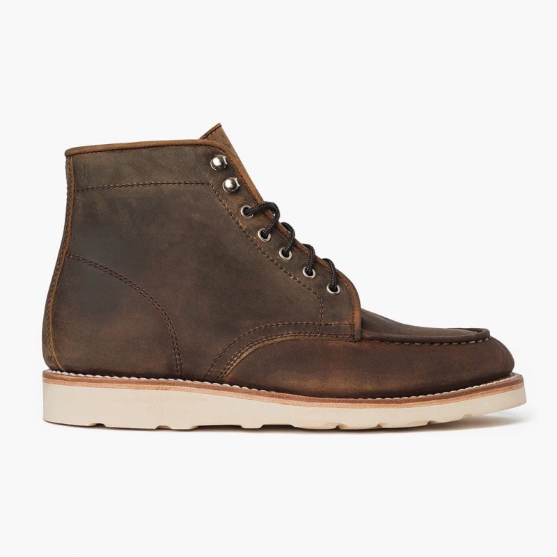 Thursday Boots Diplomat Moc Kappe Schnürstiefel Herren Braun | Österreich-98140GVPF