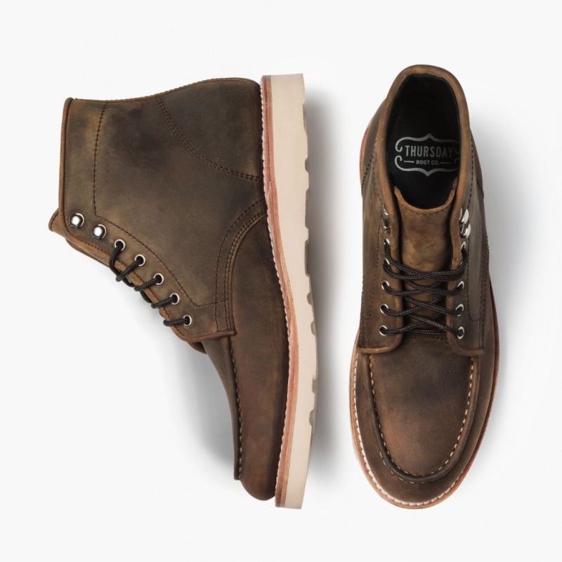 Thursday Boots Diplomat Moc Kappe Schnürstiefel Herren Braun | Österreich-98140GVPF