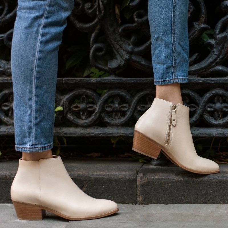 Thursday Boots Downtown Stiefeletten Damen Beige | Österreich-94523JYLS